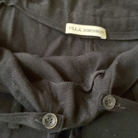 Ulla Johnson Freja High Rise Suspender Pants Noir Black Size 4 Overalls Harem - Picture 12 of 16